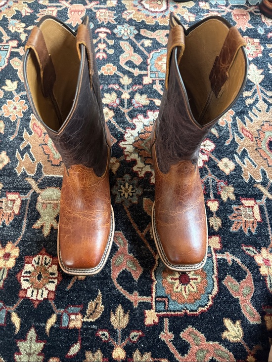 Frye Other - Frye /Cole Hauser Two-Tone Brown Leather Cowboy Boots